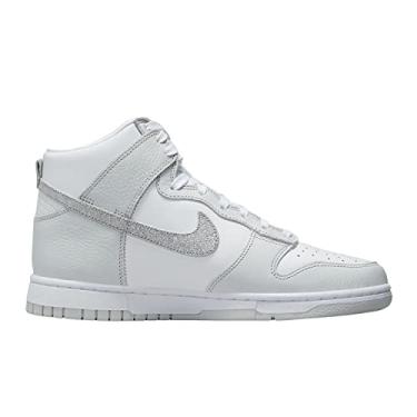 Imagem de Nike Feminino Dunk High WMNS DD1869 102 Futebol Cinza - Tamanho, Branco/prata metálica., 5.5