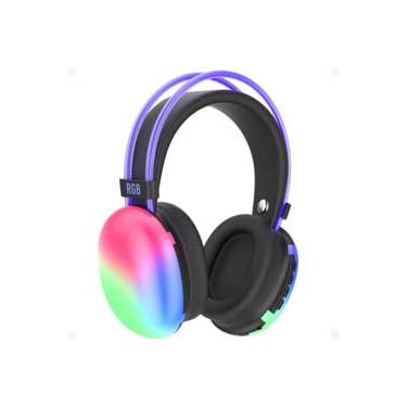 Imagem de Fone de Ouvido v5.3 Disco Pulse PG580 Bluetooth. com Microfone/Led/Sem Fio (preto)