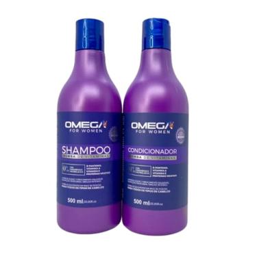 Imagem de Kit Bomba De Vitamina Shampoo Condicionador 500ml OmegaHair