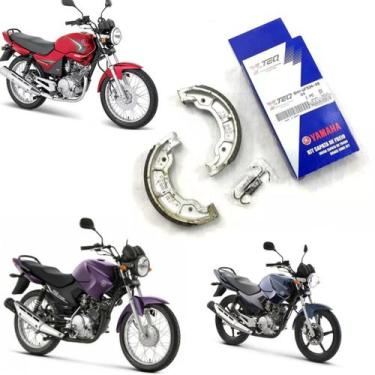 Imagem de Patim Lona Sapata De Freio Factor Ybr 125 2009 2010 2011 2012 2013 201