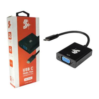 Imagem de Cabo Tipo C 3.1 Macho Para Vga Fêmea Adaptador Conversor - 5+