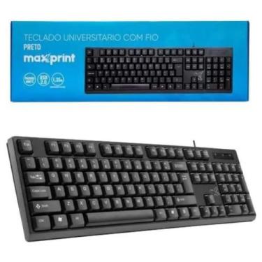 Imagem de Teclado Universitario Com Fio Usb2.0 Preto - Maxprint