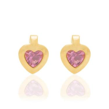 Imagem de Brincos banhado ouro 3x 24k 18k e 22k feminino pequeno rommanel infant