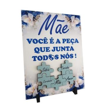 Imagem de Porta Retrato Azulejo Presente dias das Mães Exclusivo - Coleção Tea &
