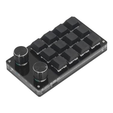 Imagem de Teclado Mecânico para Jogos, 12 Teclas, 2 Botões, Programável, Com Fio, Interruptor Vermelho para, Linux, Os X, Jogos, Escritório, Mídia de Música