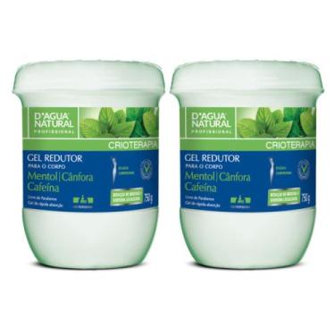 Imagem de Kit 2un gel redutor crioterapia cafeina 750g dagua natural - D'ÁGUA NA