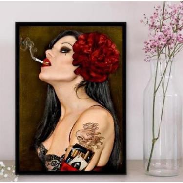 Imagem de Quadro Pombagira Maria Padilha 33X24Cm Branca - Quadros On-Line