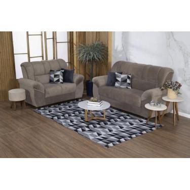 Imagem de Kit Sala Tapete 3,50 x 1,45 + 4 Capas de Almofada Jacquard Luxo Antide