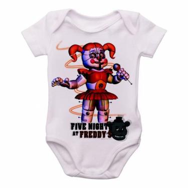 Imagem de body nenê criança roupa bebê Five Nights at Freddy's Circusbaby - Empó