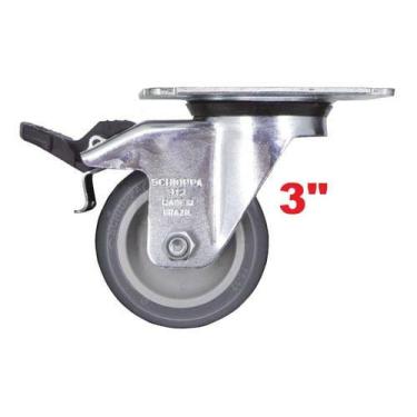 Imagem de Rodízio industrial 312  schioppa, GIRATORIO 312 S/PINO C/TRAVA