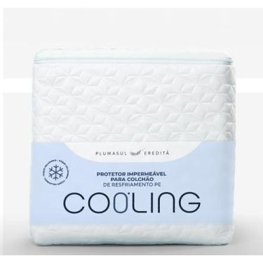 Imagem de Protetor De Colchão Resfriamento Cooling 100% Impermeavel 90x190x40 cm