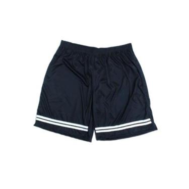 Imagem de Shorts calção masculino confortável com listas e cordão academia futeb