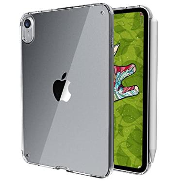 Imagem de TineeOwl Arctic Capa transparente ultrafina para iPad Mini 6 2021, suporta carregamento Apple Pencil e Touch ID, amortecedor de TPU (transparente)