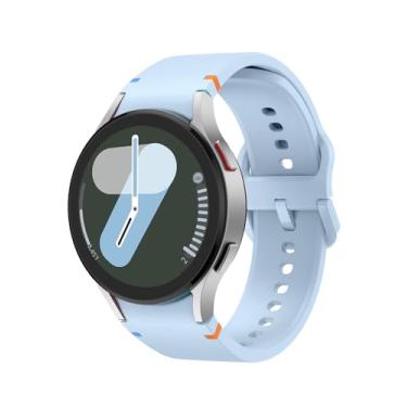 Imagem de Pulseira de relógio esportivo compatível com Samsung Galaxy Watch 7 FE 6 5 4 de 40 mm e 44 mm/Galaxy Watch 6 Classic de 43 mm e 47 mm/Watch 4 Classic de 46 mm e 42 mm/Watch 5 Pro de 45 mm, feminina e