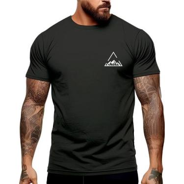 Imagem de Camiseta Montanha Triangulo Manga Curta Gola Redonda Shopping Academia