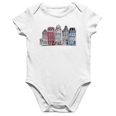 Imagem de Body Bebê Algodão Amsterdam - Foca na Moda, Branco, GG
