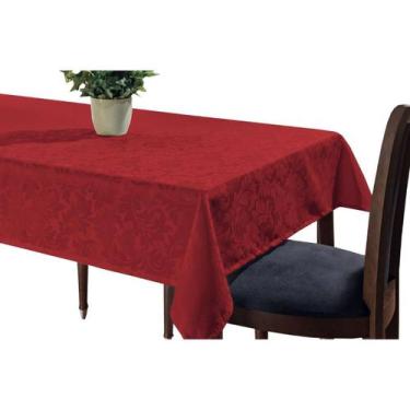 Imagem de Toalha DeMesa Retangular 6Pessoas 2,20Jacquard DetalhadoLiso - Angel D