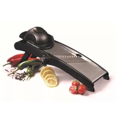 Imagem de Cortador Mandoline Fatiador Inox Regulável Regulagem Espessura Profiss