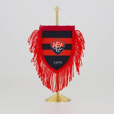 Imagem de Estandarte de Mesa Vitória Rubro Negro - Jc Bandeiras, Único