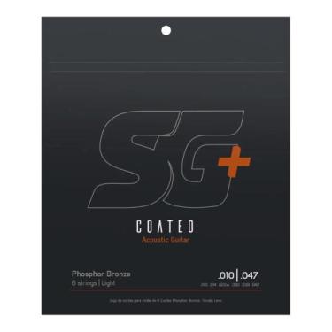 Imagem de Encordoamento Violão Aço 010 SG Fosforo Bronze Coated