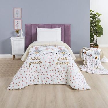 Imagem de Cobertor SOLTEIRO INFANTIL dupla face sherpa manta estampado - SAFIRA 