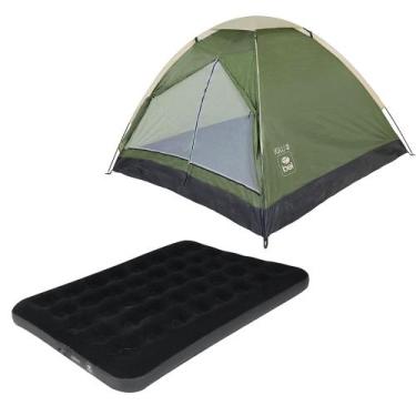 Imagem de Barraca Camping Iglu 2 para Pessoas Com Cholchão de Casal Deluxe Comfo