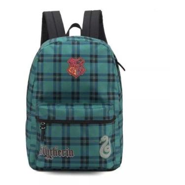 Imagem de MOCHILA COSTAS HARRY POTTER XADREZ VERDE LUXCEL Verde, M, Verde