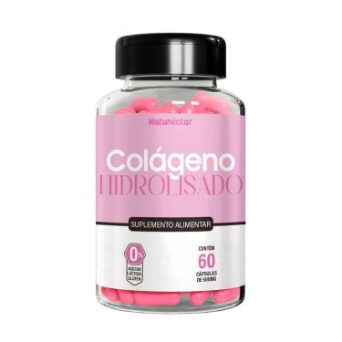 Imagem de Colágeno Hidrolisado Cabelos Unha e Pele Natunectar 500mg - 60 Cápsulas