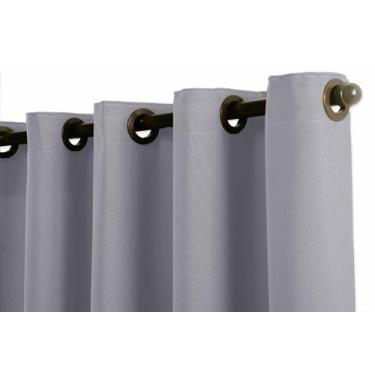 Imagem de Cortina Oxford Para Sala 3,00x1,80m Kit Completo Com Varão - Armazém d