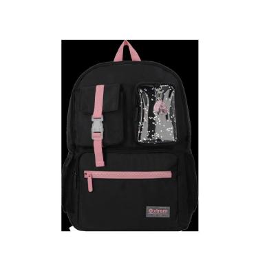 Imagem de Mochila para Notebook 15" Cleveland Preta e Rosa