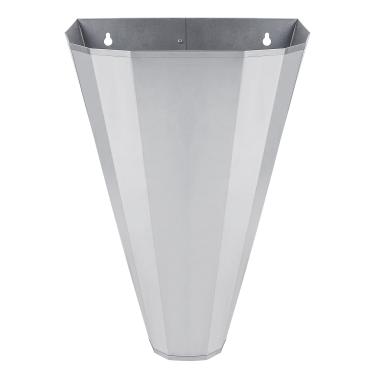 Imagem de Poabalyee Cone de retenção de aves de aço para galinhas: cones de frango fáceis de limpar para camadas grandes, frangos, assadeiras, perus até 3,6 kg cone de matança de aves de capoeira plana (1