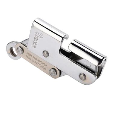 Imagem de Escalada anti -outono corda pega liga aço de forte capacidade de rolamento de corda auto -travada para a expedição de arborista da árvore