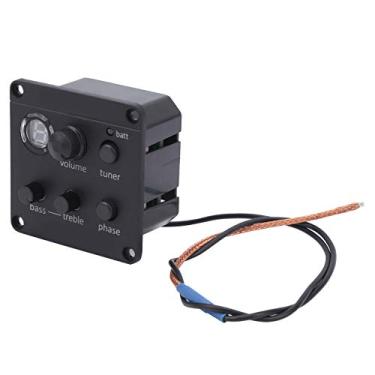 Imagem de Captação de Guitarra Acústica Akozon Com pré -amplificador e Eq - Controle de Volume Integrado e Sintonizador LED de 7 Segmentos para Modelagem de Som Aprimorada