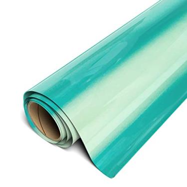 Imagem de Siser EasyWeed HTV rolo de 38 cm x 1,5 m - vinil de transferência de calor para ferro, Electric Peacock Teal, 1