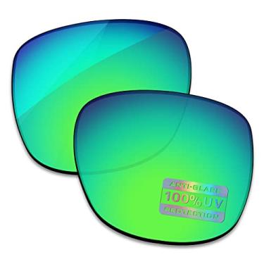 Imagem de Bowyer Lentes de reposição polarizadas para óculos de sol Ray-Ban Justin RB4165 54 mm - Espelho verde jade