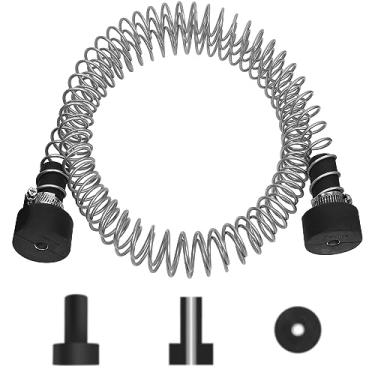 Imagem de Trsmima Heavy Duty Stainless Steel Zipline Spring Brake Extra Long 6.5 FT, Zipline Automotive Stopper, Backyard Industrial Spring Braking System/Stop/Stopper for 3/16 1/4 5/16 3/8 inch Wire