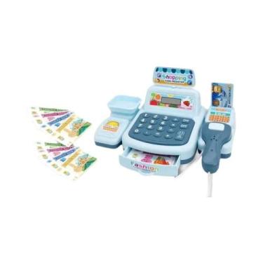 Imagem de Caixa Registradora Eletrônica com Iluminação e Efeitos Sonoros - Brinq