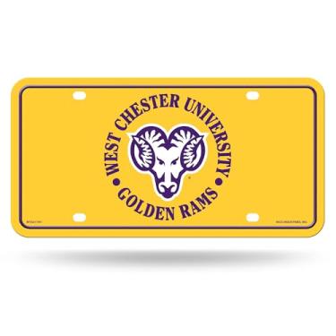 Imagem de Rico Industries NCAA West Chester Golden Rams Metal Auto Tag 15.2 cm x 30.5 cm - Ótimo para caminhão/carro/SUV