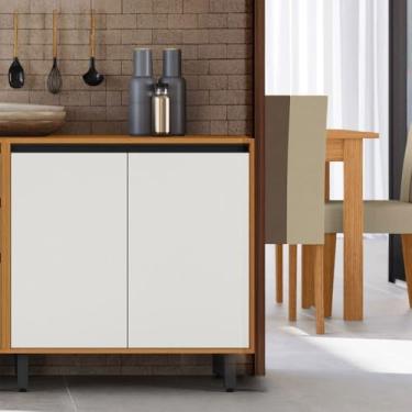 Imagem de Poliman Móveis - Balcão 2 portas 0,80 com tampo Ravena