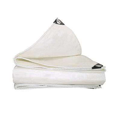 Imagem de MTYLX Lona multiuso para uso externo, 550 G/M2, impermeável, resistente a rasgos, com ilhós para andaimes, construção, agricultura, indústria, 1,5 x 2 m