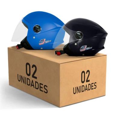 Imagem de Kit 2 Capacete New Liberty 3 Elite Pro Tork Feminino Masculino, AZUL C
