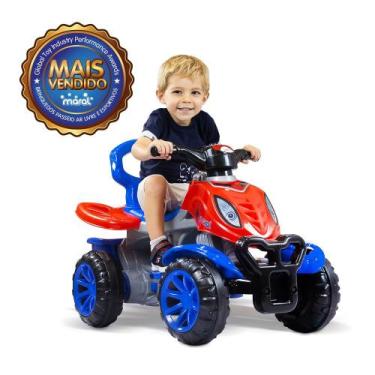 Imagem de Carrinho de Passeio Quadriciclo Infantil Maral Com Pedal Buzina Empurr