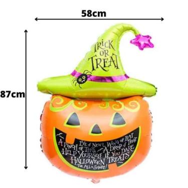 Imagem de Balão Metalizado Halloween Para Decoracao Baloes Para Festa Dia Das Br