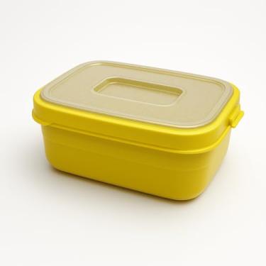 Imagem de Kit de 06 Potes Plásticos Cor & Arte 500ml - Marmita e Mantimentos (amarelo)