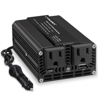 Imagem de Inversor de Energia LVYUAN 500W - 12V DC para 110V AC - Veículos