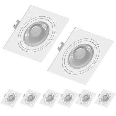 Imagem de 8 Spot Recuado Save Energy Par30 E27 Embutir Quadrado