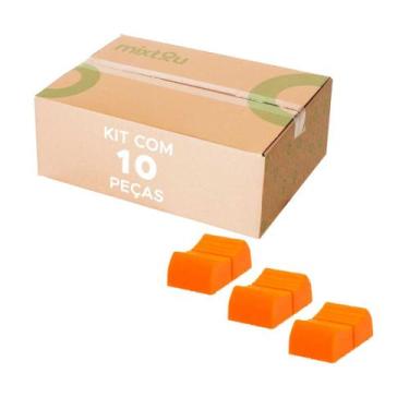 Imagem de 10x Botão Knob Mesa de Som Eixo 2x6mm - Deslizante - Laranja - PIX