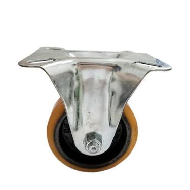 Imagem de Rodízio Laranja FL 414 PN Placa Fixo - Schioppa