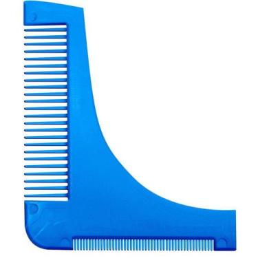 Imagem de Pente Azul Modelador / Alinhador de Barba - Santa Clara