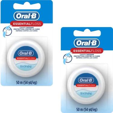 Imagem de Fio dental Oral-B Essential Floss encerado sem sabor, pacote com 2 uni